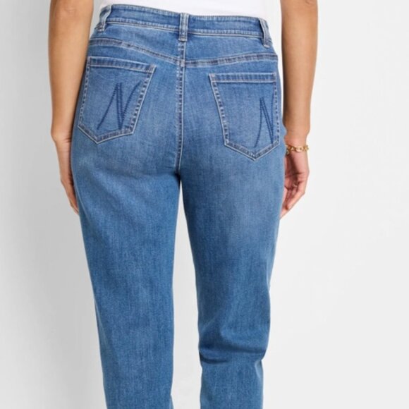 Nic & Zoe Mid-Rise Girlfriend Jean - Size 28 - Color: Atlantic - Picture 2 of 9